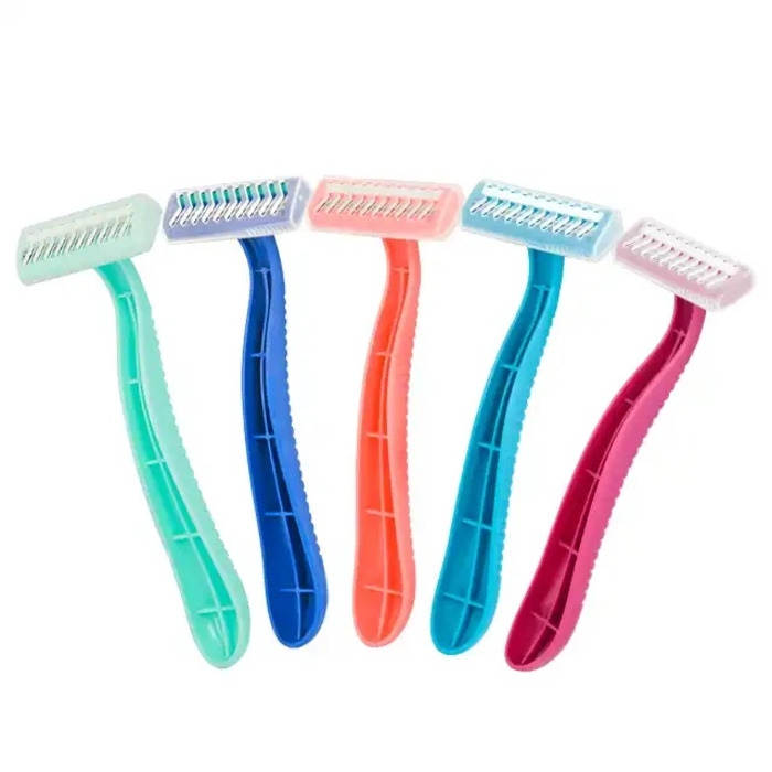 Blue Color Men Shaving Twin Blade Disposable Razor